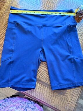 Women's High-Waist Bike Shorts in Royal Blue